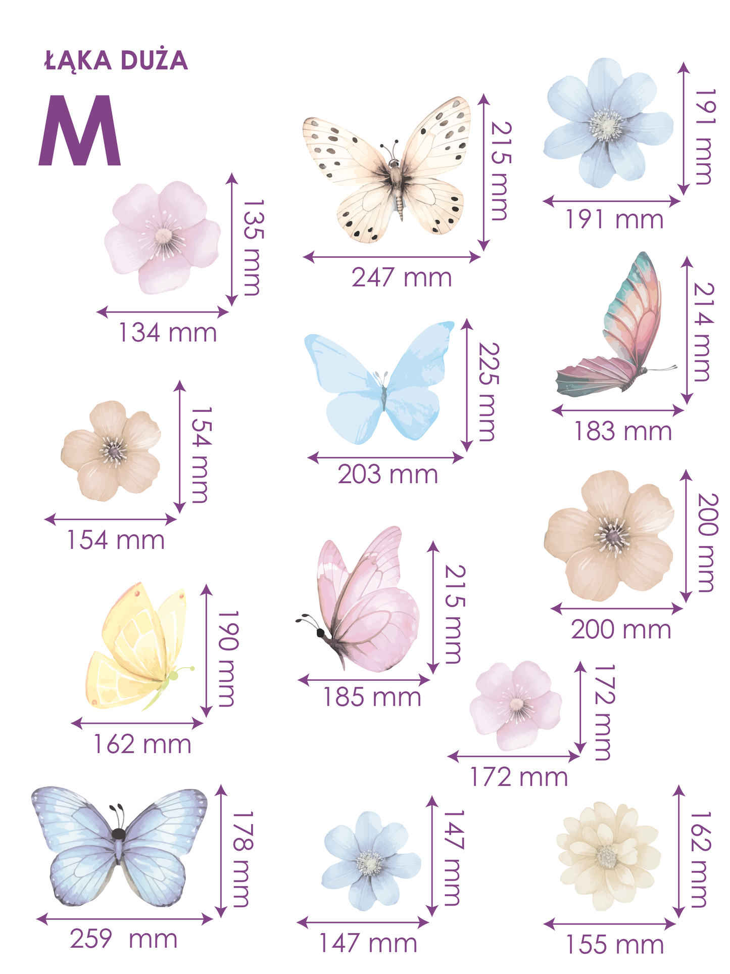 Dekoracja ścienna - Łąka