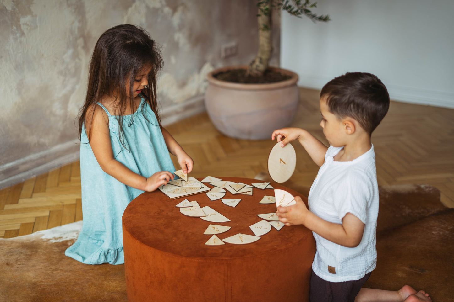 Zestaw do nauki ułamków i procentów