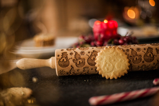 SNOWMAN rolling pin