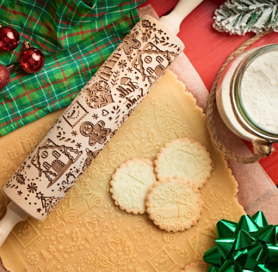 CHRISTMAS MOOD rolling pin