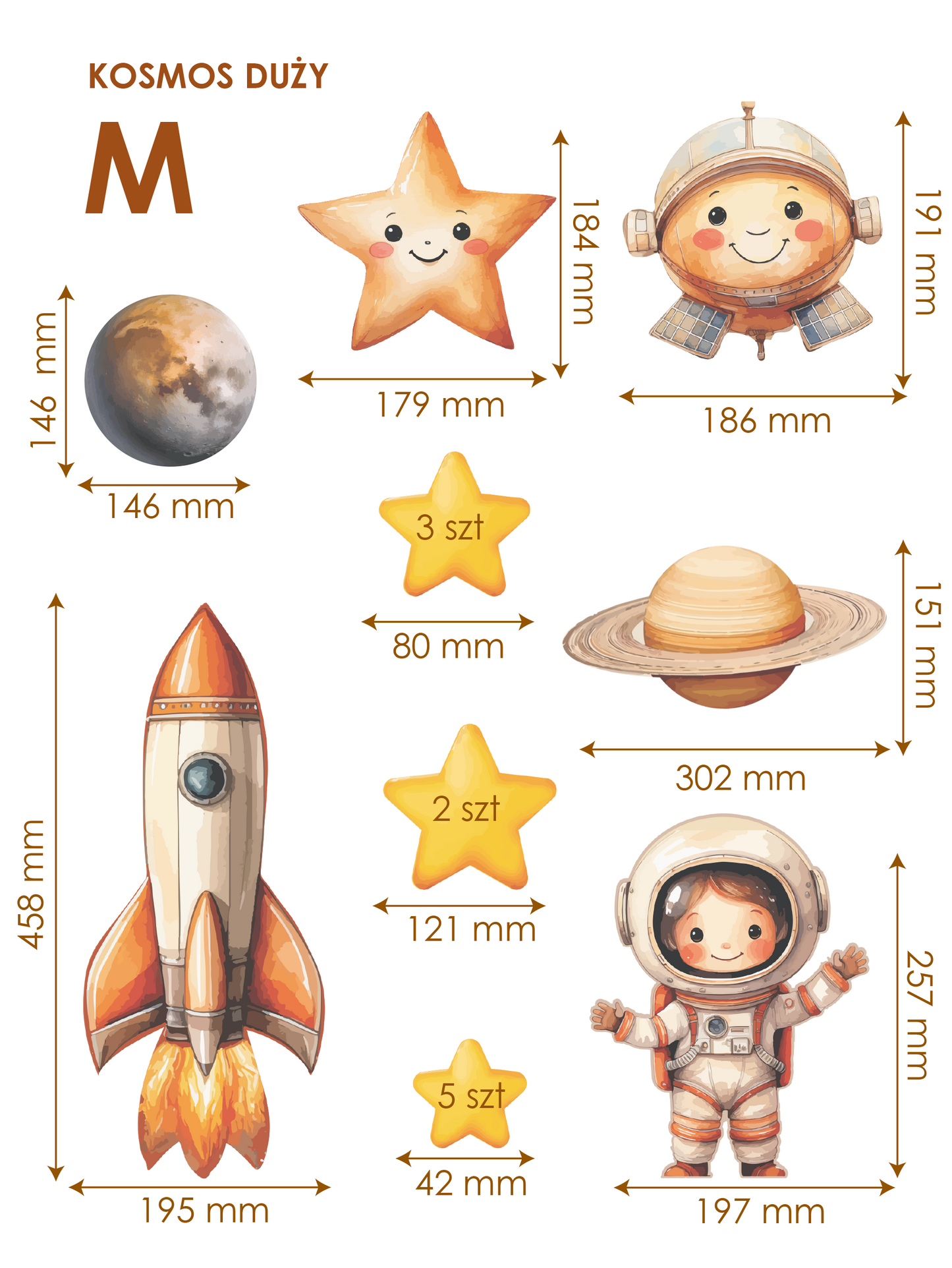 Dekoracja ścienna - Kosmos