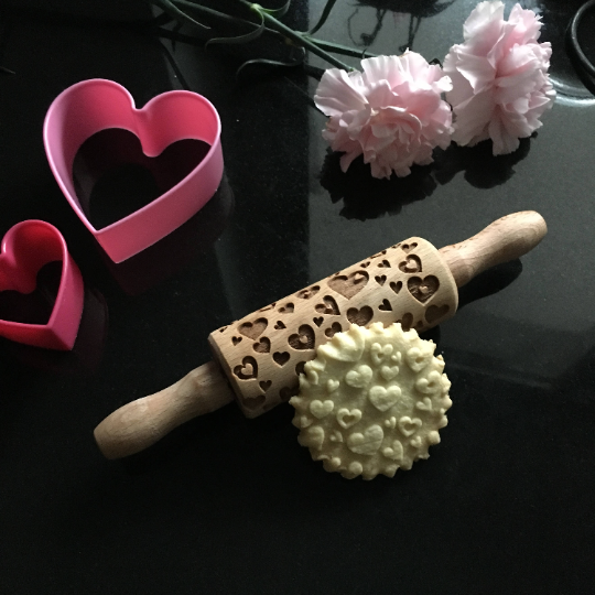 HEARTS, MINI rolling pin