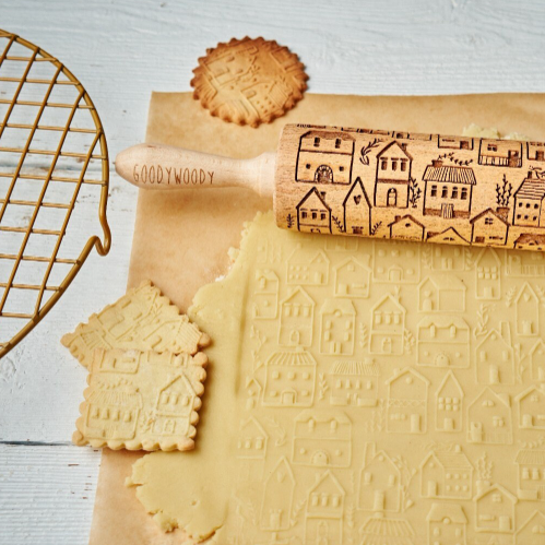 SCANDINAVIAN CITY rolling pin