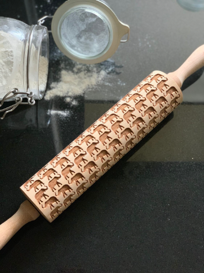 SŁONIE wałek do ciasta