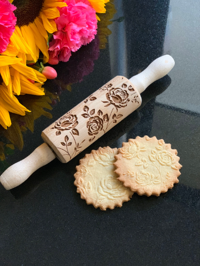 WILD ROSES, MINI rolling pin