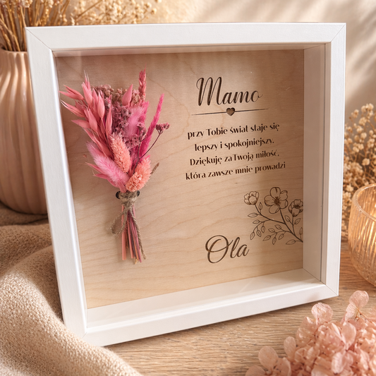 Ramka 3D z bukiecikiem #1