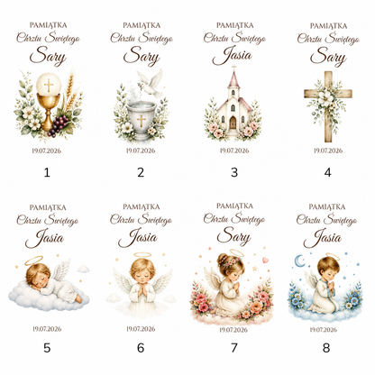 Personalizowana drewniana szkatułka z Biblią dla dziecka