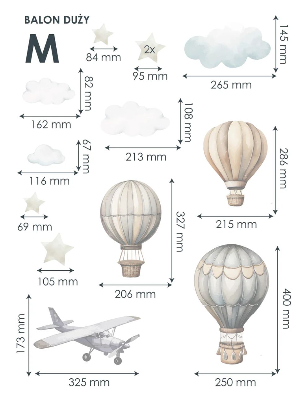 Dekoracja ścienna - Balon