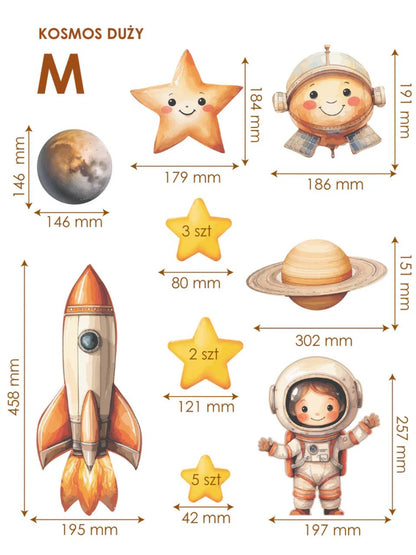 Dekoracja ścienna - Kosmos