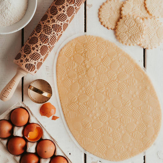Easter eggs rolling pin