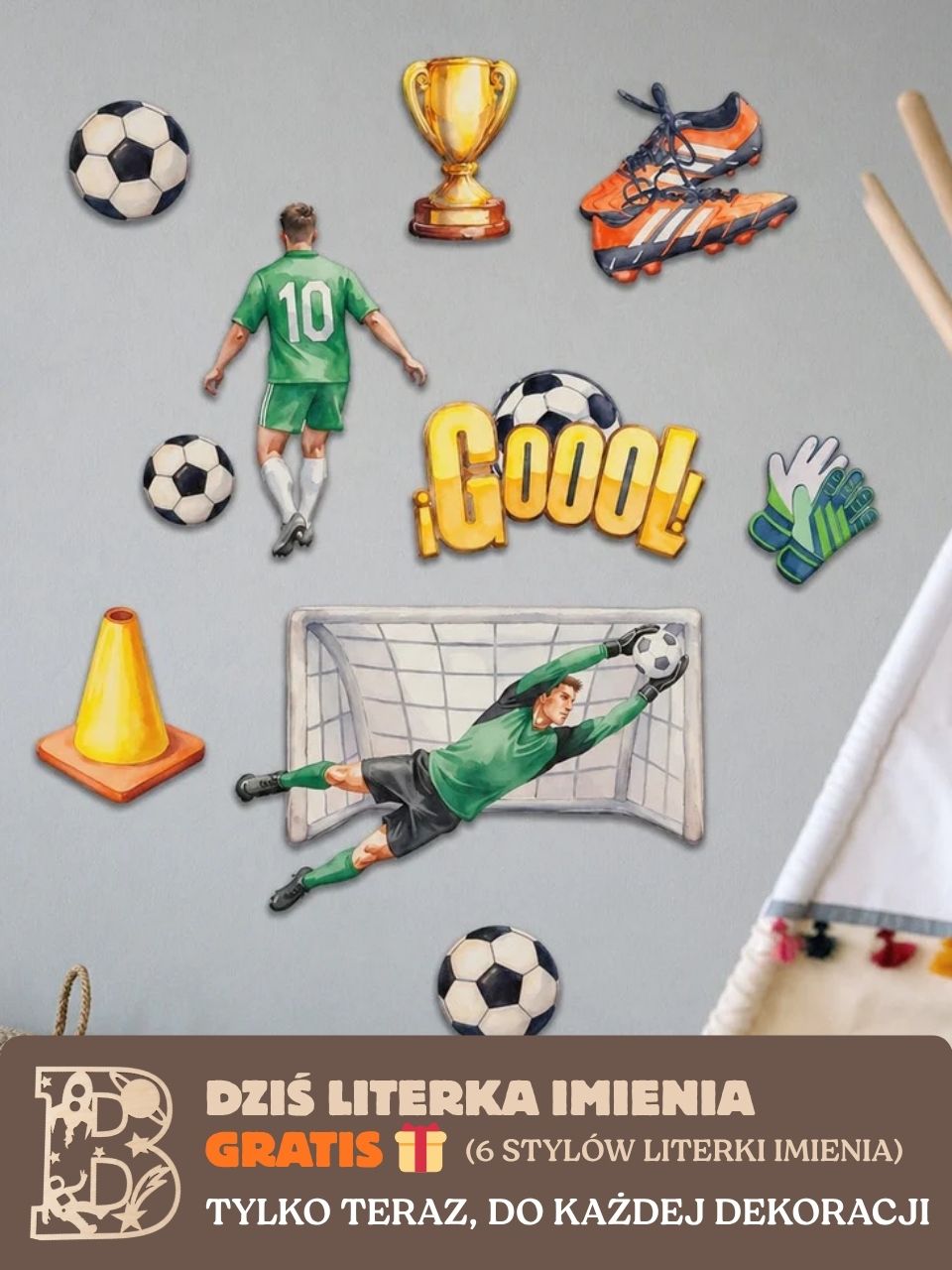 Dekoracja ścienna - Piłka Nożna
