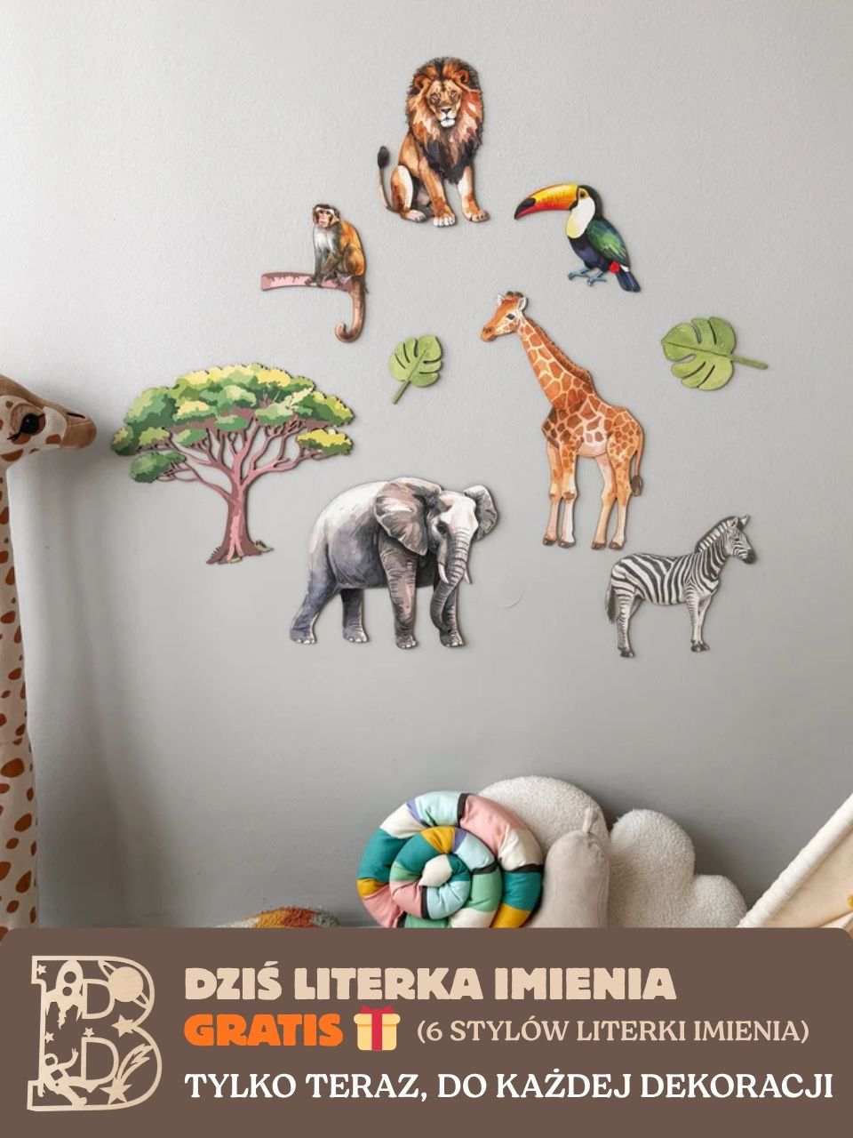 Dekoracja ścienna - Safari