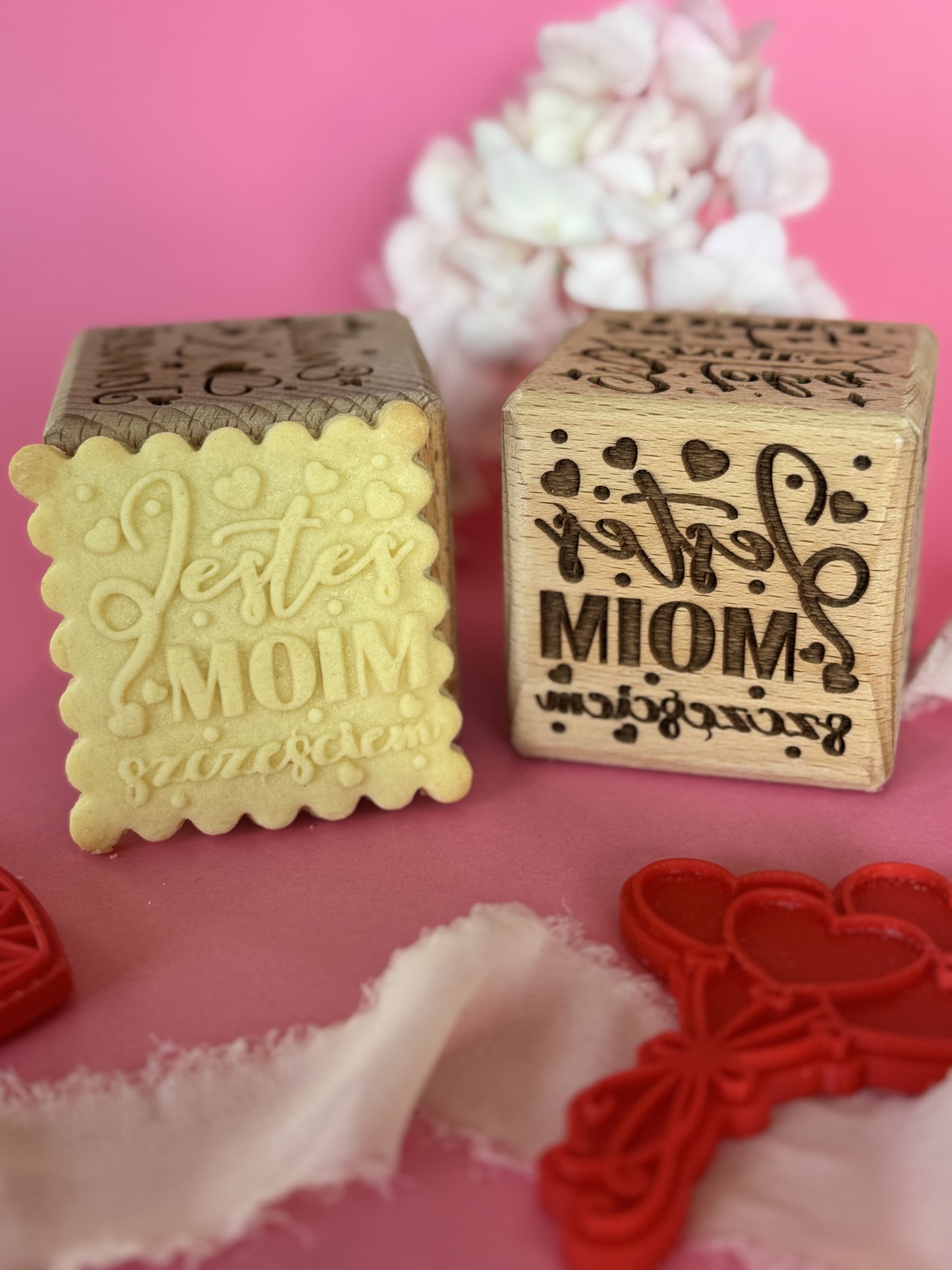LOVE, kostka do ciasta (6 w 1) z Waszymi imionami!