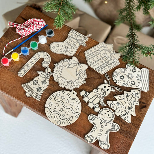 Christmas pendants - a set for self-decoration