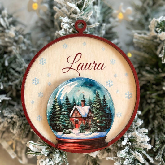 Personalized 3D pendant - Snowball