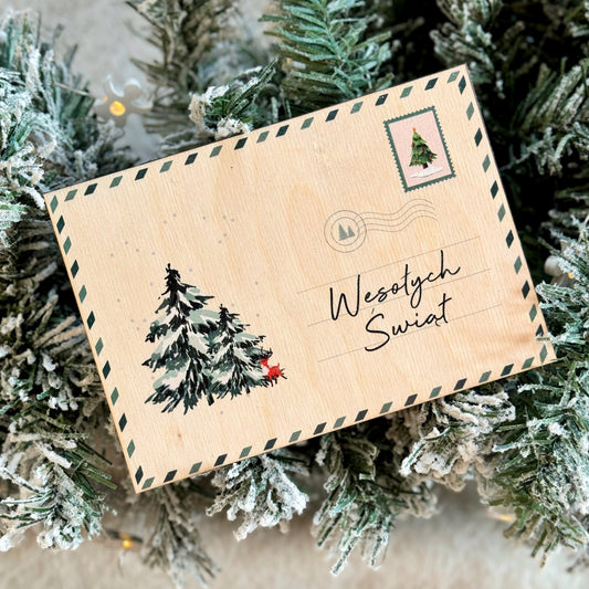 Christmas card with your wishes - Forest