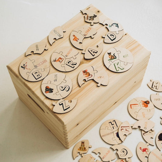 Puzzle "Alfabetyczne zwierzątka"