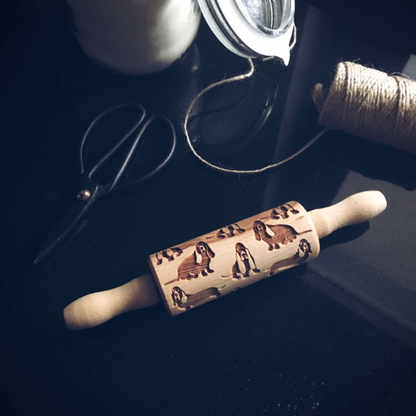 BASSET HOUND, MINI rolling pin