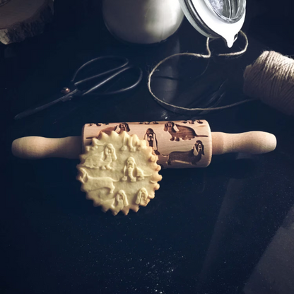 BASSET HOUND, MINI rolling pin