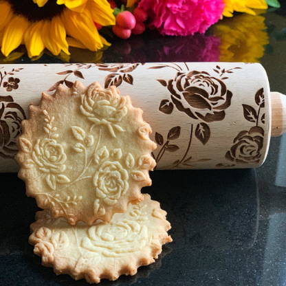 WILD ROSE rolling pin
