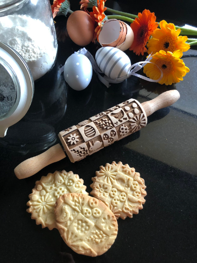 EASTER PATTERNS, MINI rolling pin