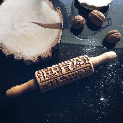 HIEROGLYPHICS, MINI rolling pin