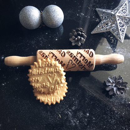 MERRY CHRISTMAS, MINI rolling pin