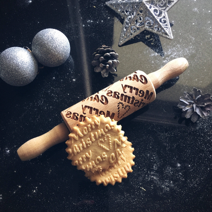 MERRY CHRISTMAS, MINI rolling pin