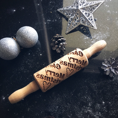 MERRY CHRISTMAS, MINI rolling pin