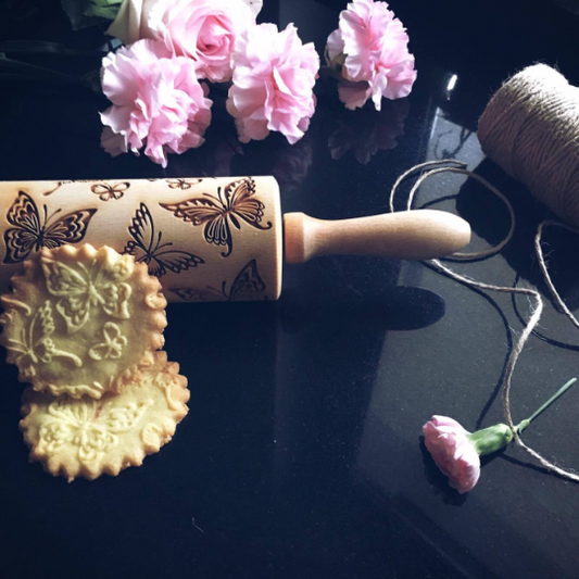 BUTTERFLIES rolling pin