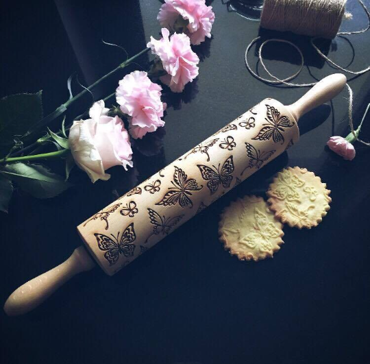 BUTTERFLIES rolling pin