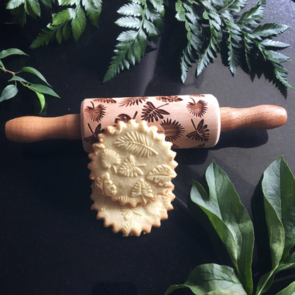 TROPICAL LEAVES, MINI rolling pin