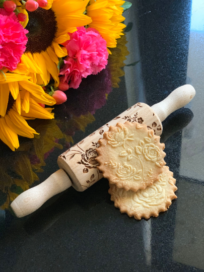 WILD ROSES, MINI rolling pin